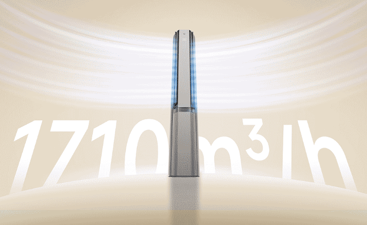 Кондиционер Xiaomi Сплит система Вертикальный инвертор Mijia STAR SATIN SILVER Air Conditioner 72LW-NA11/M3A1 — изображение 6